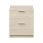 FORES Mesillas De Noche^Mesita De Noche Low Cost Roble 2 Cajones