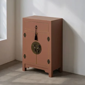 IXIA Mesillas De Noche^Mesita De Noche Moka 1 Cajón 2 Puertas "Oriente" 45 X 69 X 26 Cm