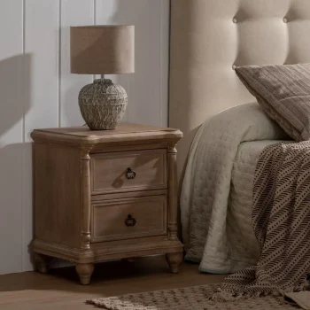 IXIA Mesillas De Noche^Mesita De Noche Natural Madera 48 X 38 X 56 Cm