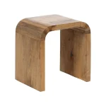 IXIA Mesillas De Noche^Mesita De Noche Redondeada Madera De Mango Natural 41 X 42 X 30 Cm