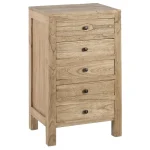 IXIA Mesillas De Noche^Mesita Natural Madera De Mindi Dormitorio 44 X 34 X 77 Cm