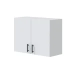 FORES Mueble Auxiliar Cocina^Modulo De Cocina Alto 80 Cm Kira Blanco Brillo 2 Puertas 80 X 59 X 34 Cm