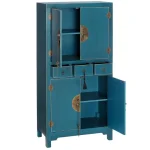 IXIA Armario Salón^Mueble Auxiliar Azul DM '' Oriente'' 63 X 33 X 131 Cm