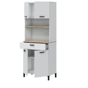 FORES Mueble Auxiliar Cocina^Mueble Auxiliar Cocina Kira  blanco Artik - Natur 72 X 185 X 35 Cm