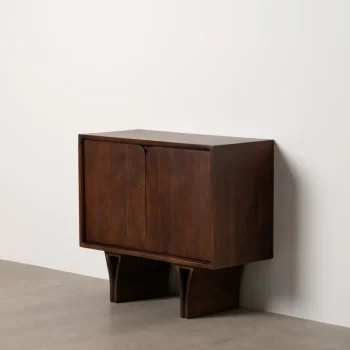 IXIA Recibidores^MUEBLE AUXILIAR MARRÓN MADERA DE ACACIA 90 X 40 X 80 CM