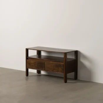 IXIA Recibidores^MUEBLE AUXILIAR MARRÓN MADERA DE MANGO 97 X 40 X 55 CM