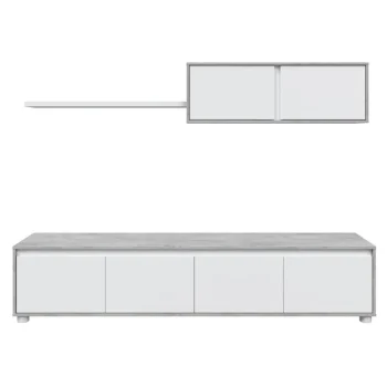FORES Muebles De Salón^Mueble De Salón Alida Blanco Artik - Cemento 200 X 180 X 41 Cm
