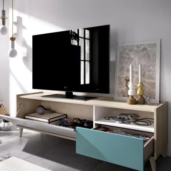DEKIT Muebles De Salón^Mueble De Televisión Nova Multicolor 155 X 43 X 47 Cm