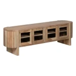 IXIA Muebles De Salón^Mueble De TV Creel Con Puertas Vitrina Madera De Acacia 180 X 40 X 50 Cm