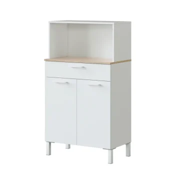 FORES Mueble Auxiliar Cocina^Mueble Microondas Con Cajón Kira 72 X 126 X 40 Cm