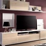 DEKIT Muebles De Salón^Mueble Salón Ken Blanco-roble Natural