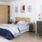 FORES Conjuntos Dormitorios Matrimonio Baratos^PACK DORMITORIO ENZO-COMODA-ARMARIO