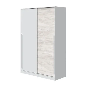 FORES Conjuntos Dormitorios Matrimonio Baratos^Pack Dormitorio Sweet: Cabecero Con 2 Mesitas Y Armario Blanco Velho - Artik