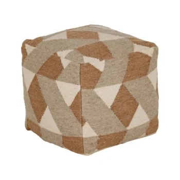 IXIA Puffs^Puf Cuadrado De Lana Y Algodón Multicolor 45 X 45 X 45 Cm