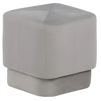 IXIA Puffs^Puf Terciopelo Gris