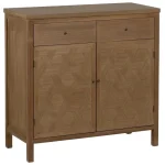 IXIA Recibidores^Recibidor 2 Cajones 2 Puertas Brayan Madera De Paulonia Natural 90 X 90 X 40 Cm