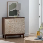 IXIA Recibidores^Recibidor 3 Cajones 1 Puerta Manacor Madera Tallada 80 X 80 X 39 Cm