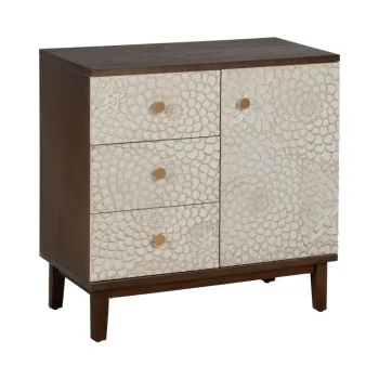 IXIA Recibidores^Recibidor 3 Cajones 1 Puerta Manacor Madera Tallada 80 X 80 X 39 Cm