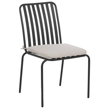 IXIA Sillas De Jardín^Sillá Metálica Apilable Para Jardín Antracita 52 X 87 X 57 Cm