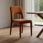 IXIA Sillas Tapizadas^Silla Apilable Tapizada Marrón 47 X 87 X 61 Cm