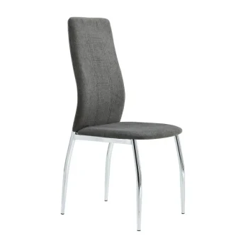 NAKURA Sillas Tapizadas^Silla Comedor Roxana Tapizada Gris Oscuro 44 X 98 X 55 Cm