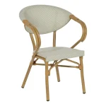 IXIA Sillas Metálicas^Silla De Aluminio Con Brazos Tapizado Aguamarina 57 X 82 X 58,5 Cm