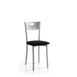 VELASCO Sillas De Cocina|Sillas De Cocina^Silla De Cocina Isabel Armazón Metálico Color Aluminio 40 X 86 X 45 Cm