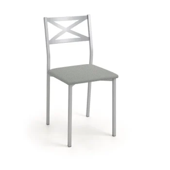 VELASCO Sillas De Cocina|Sillas De Cocina^Silla De Cocina Metálica Tapizada Aluminio Barbara 38 X 86 X 47 Cm