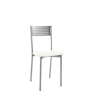 VELASCO Sillas De Cocina|Sillas De Cocina^Silla De Cocina Valencia Armazón Metálico Color Aluminio 40 X 86 X 44 Cm