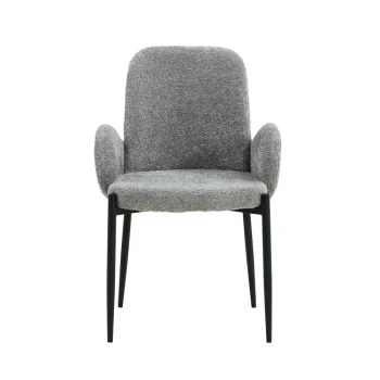 NAKURA Sillas Tapizadas^Silla De Comedor Beca Tapizado Tela Gris 57 X 88 X 60 Cm