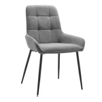 NAKURA Sillas Tapizadas^Silla De Comedor Caracas Tapizado Easy Clean Gris - Negro 54 X 88 X 55 Cm