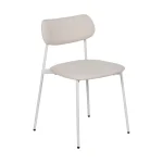 IXIA Sillas Tapizadas^Silla De Comedor Contract Tapizada Apilable Crema 49 X 76 X 47 Cm
