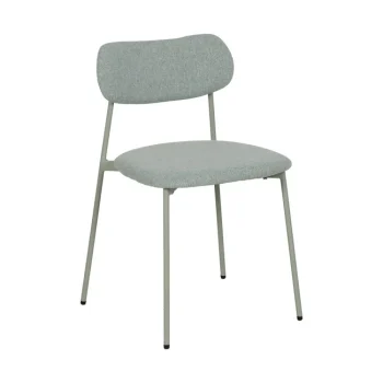 IXIA Sillas Tapizadas^Silla De Comedor Contract Tapizada Apilable Verde 49 X 76 X 47 Cm