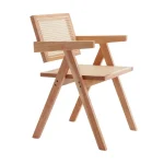 NAKURA Sillas De Ratán Y Fibras|Sillas De Madera^Silla De Comedor De Madera Y Ratán Cuzco Natural 51 X 80 X 54 Cm