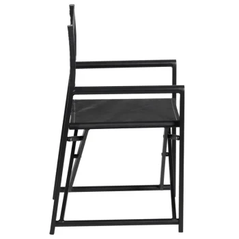 IXIA Sillas De Jardín|Sillas Plegables^Silla De Comedor Director Negro Aluminio - TEXTILENO 56 X 53 X 84 Cm