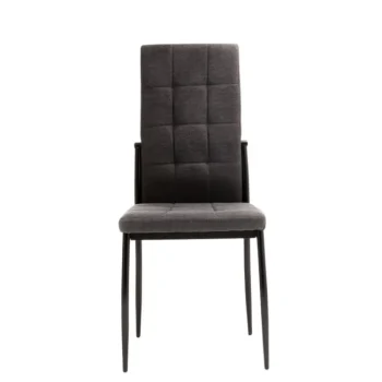 NAKURA Sillas Tapizadas^Silla De Comedor Elora Tapizada Tela Gris 44 X 99 X 49 Cm