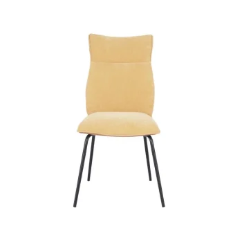 NAKURA Sillas Tapizadas^Silla De Comedor Ergonómica Romeo Mostaza 46 X 95 X 65 Cm
