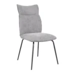 NAKURA Sillas Tapizadas^Silla De Comedor Ergonómica Romeo Gris Oscuro 46 X 95 X 65 Cm