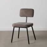 IXIA Sillas Tapizadas^Silla De Comedor Gris Tejido - Metal 42,50 X 55 X 77,50 Cm