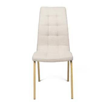 NAKURA Sillas Tapizadas^Silla De Comedor Jade Tapizada Tela Beig 42 X 96 X 55 Cmm