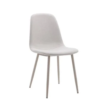 NAKURA Sillas Tapizadas^Silla De Comedor Lima Easy Clean Crema 44 X 86 X 53 Cm