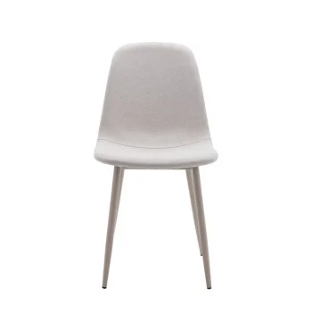 NAKURA Sillas Tapizadas^Silla De Comedor Lima Easy Clean Crema 44 X 86 X 53 Cm