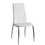 NAKURA Sillas Tapizadas^Silla De Comedor Roxana Tapizado PU Blanco 44 X 99 X 55 Cm
