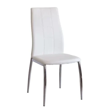 NAKURA Sillas Tapizadas^Silla De Comedor Roxana Tapizado PU Blanco 44 X 99 X 55 Cm