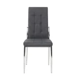 NAKURA Sillas Tapizadas^Silla De Comedor Tapizada Angela Gris 45 X 100 X 46 Cm