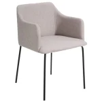 IXIA Sillas Tapizadas^Silla De Comedor Tapizada Beige Estilo Minimalista 52,5 X 77 X 53 Cm