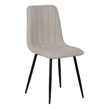 IXIA Sillas Tapizadas^Silla De Comedor Tapizada En Crema Con Patas De Metal 44 X 88 X 51 Cm