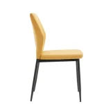 NAKURA Sillas Tapizadas^Silla De Comedor Tapizada Mérida En Tela Easy Clean Mostaza 49 X 86,5 X 53 Cm