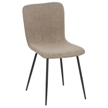 IXIA Sillas Tapizadas^Silla De Comedor Tapizada Tela Gris 44 X 55 X 82 Cm