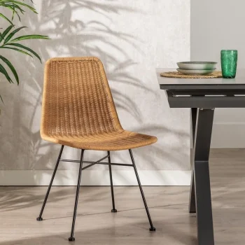 IXIA Sillas De Jardín^Silla De Jardín Color Natural 47 X 84 X 59 Cm